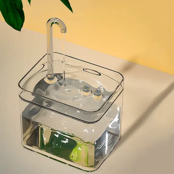Fontaine d'eau pour chat, filtre automatique, abreuvoir Transparent pour chat, USB, électrique, sile