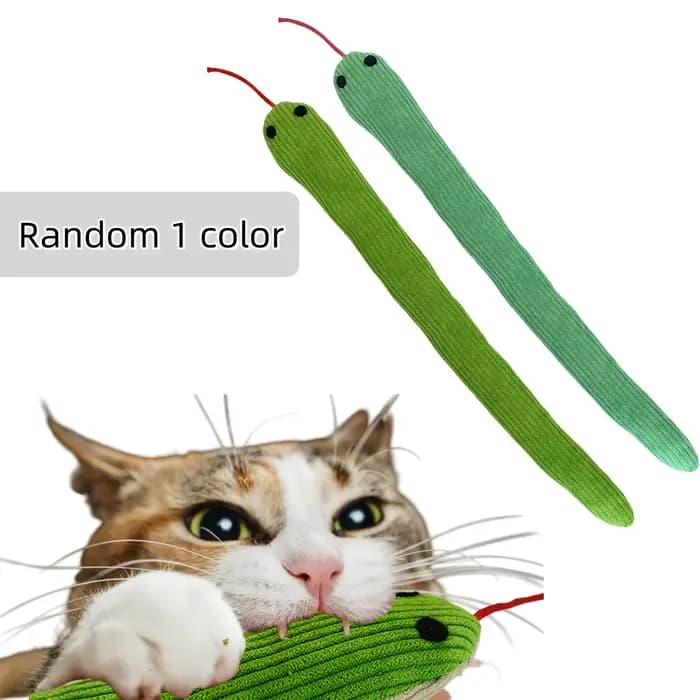 Jouet interactif serpent pour chat, son froissé, pour chaton, Teaser, jouet interactif pour animaux