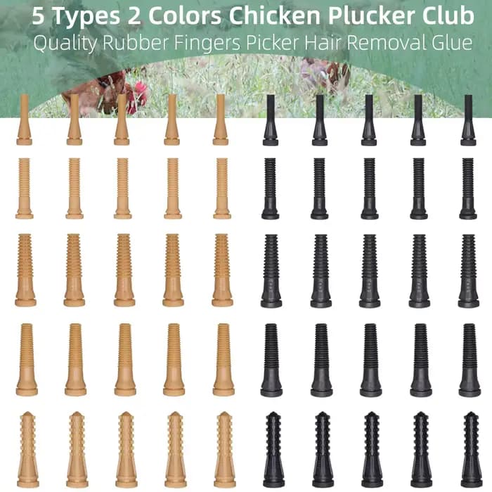 MUCIAKIE – bâtonnet à colle en caoutchouc de qualité, 50 pièces, pour peler les poils, les canards,
