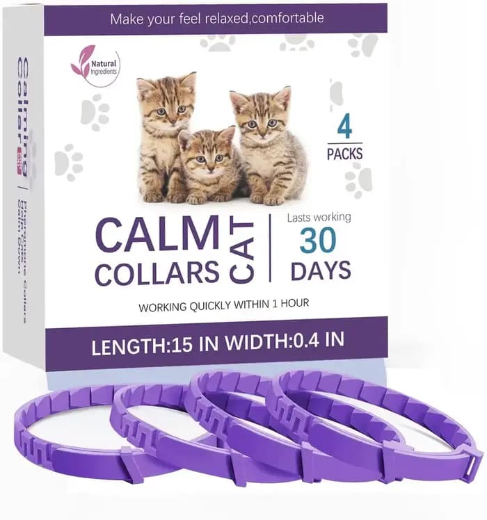 Collier apaisant réglable pour animaux de compagnie, collier pour chats et chiens, réduction de l'an