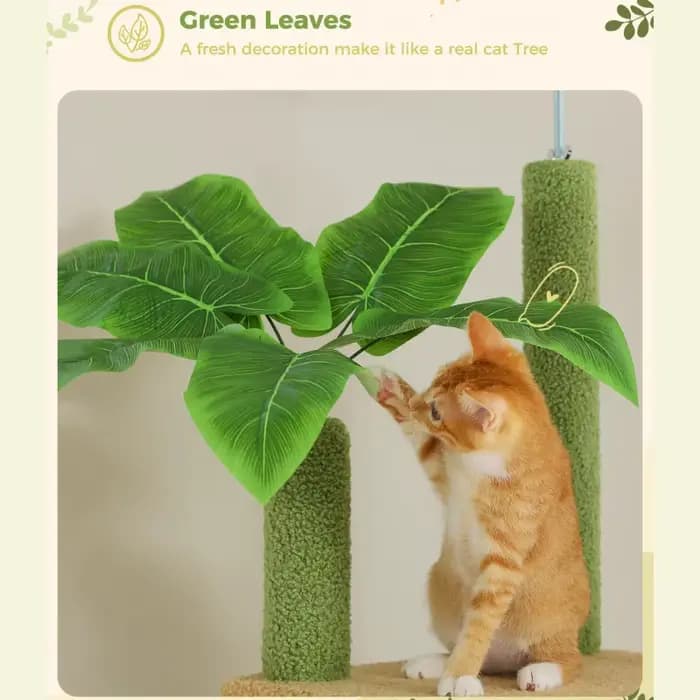 Grand arbre à chat du sol au plafond, tour d'arbre à chat réglable avec condo pour chat, hamac et gr