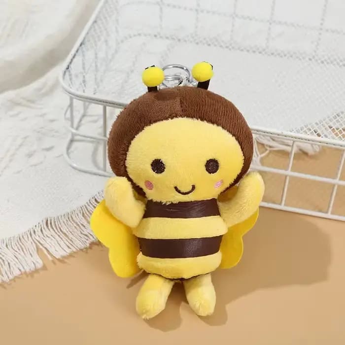 Jouet en peluche petite abeille pour chiens et chats pour interacter et jouer au nettoyage des dents