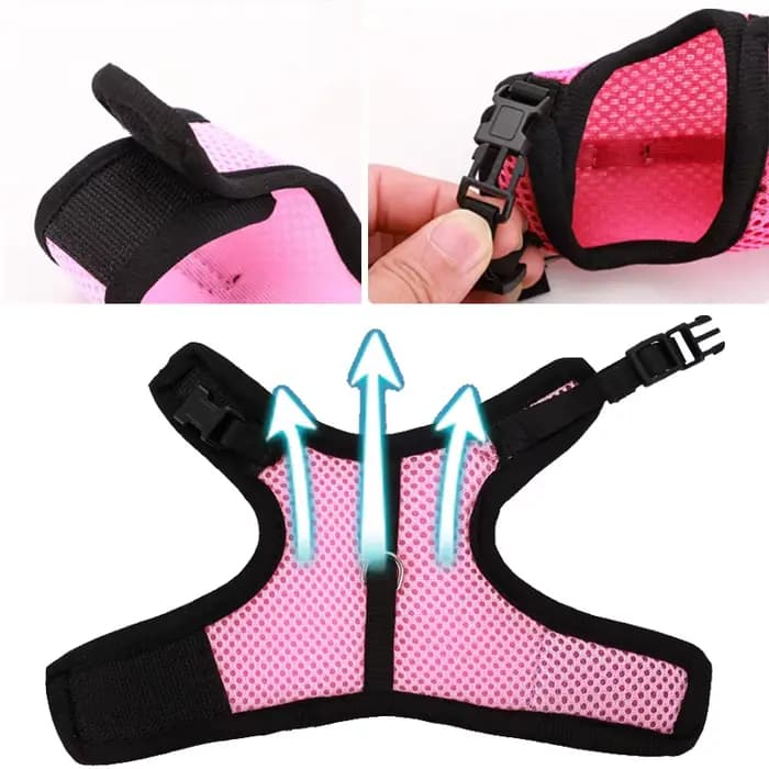 Ensemble harnais et laisse en maille respirante pour lapin, pour furets, accessoires de lapin, harna
