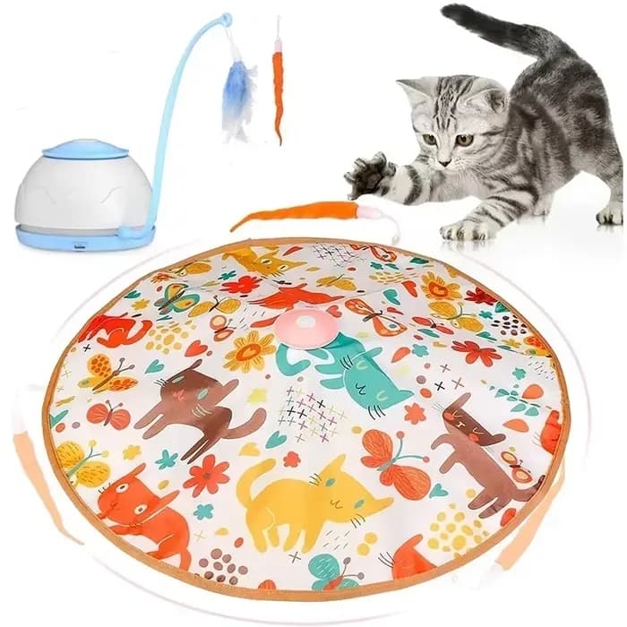 Jouet électrique pour chat, chargement USB, Puzzle interactif rotatif à 360 degrés, articles intelli