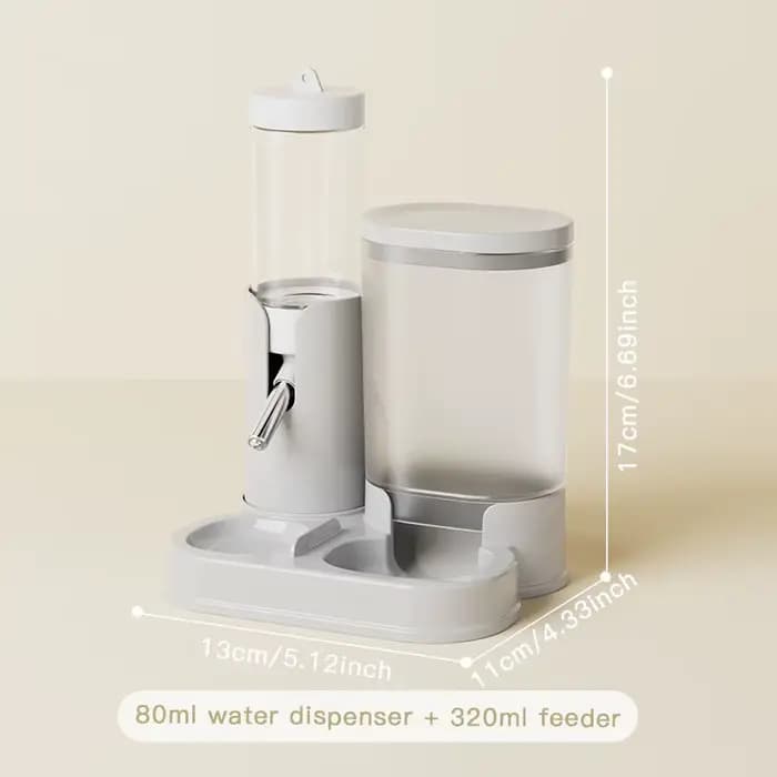 Distributeur automatique de nourriture et d'eau deux-en-un pour hamsters, cochons d'Inde, chinchilla
