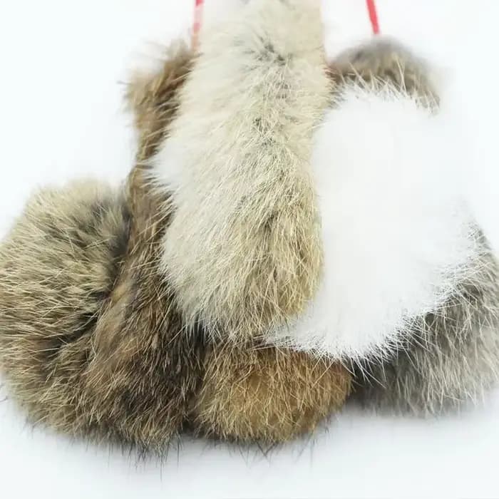 Jouet interactif en poils de lapin, 1 pièce, jouet interactif pour animal domestique, bâton de chat,