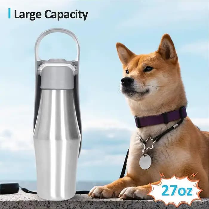 Bouteille d'eau de voyage pour animaux de compagnie de 750ML bouteille d'eau Portable pour chien pou