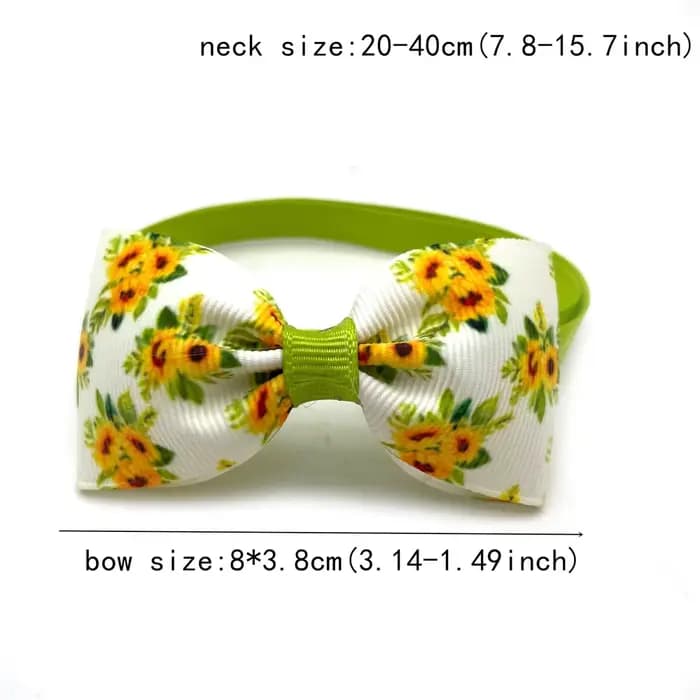 Nœud papillon de printemps pour chien, 50/100 pièces, accessoire de toilettage pour animaux de compa