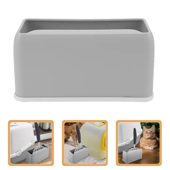 Support de rangement assressentipour bac à litière pour chat, pour documents, plusieurs poubelles