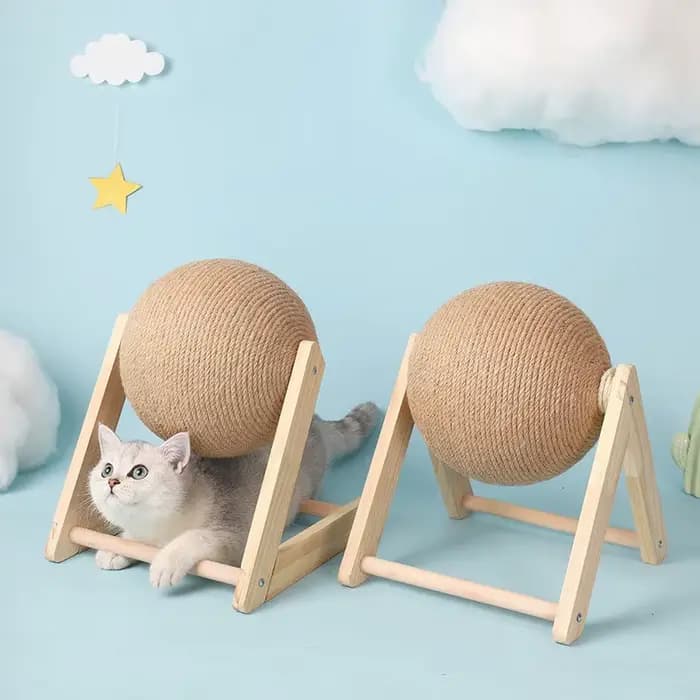 Boule à gratter pour chat, jouet pour chaton, corde en Sisal, planche à balles, pattes de meulage, j