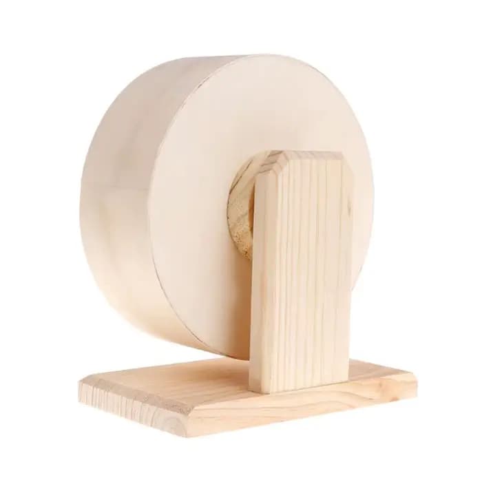 Roue d'exercice de course de hamster en bois muet, grande roue de overnéerlandais, jouets de balle d