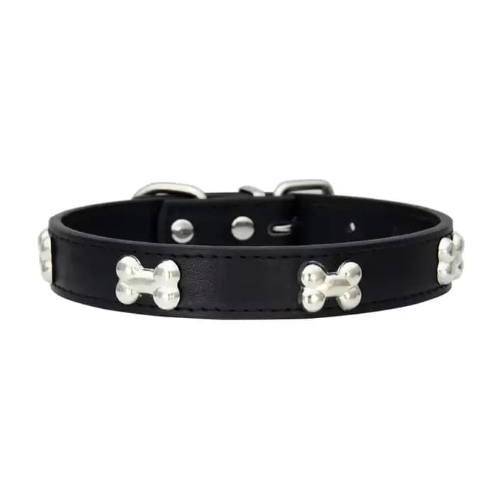 Colliers durables en cuir d'os pour chien, chiot, carlin, pour petit et grand chien, Chihuahua, acce