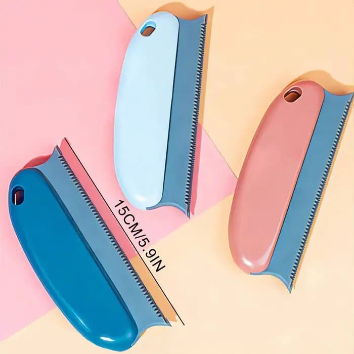 Brosse efficace pour enlever les poils d'animaux pour chats et chiens - Élimine en douceur la laine