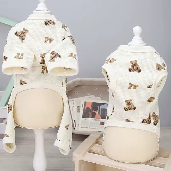 Pyjama pour chien à motif Animal, vêtements pour animaux de compagnie, combinaison pour chien, gilet