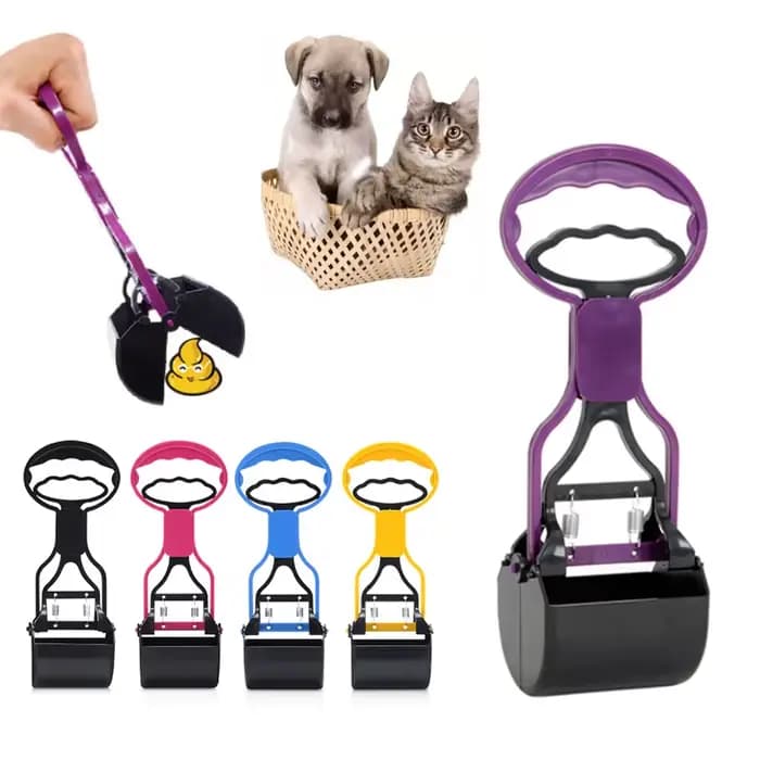 Cuillère à merde pour animaux de compagnie, Clip de merde pour chiens, manche Long, mâchoire, nettoy