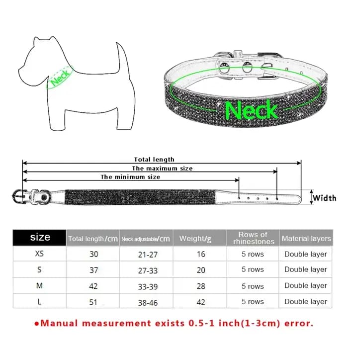 Collier pour chien cristal paillettes strass colliers pour animaux de compagnie en alliage de Zinc c