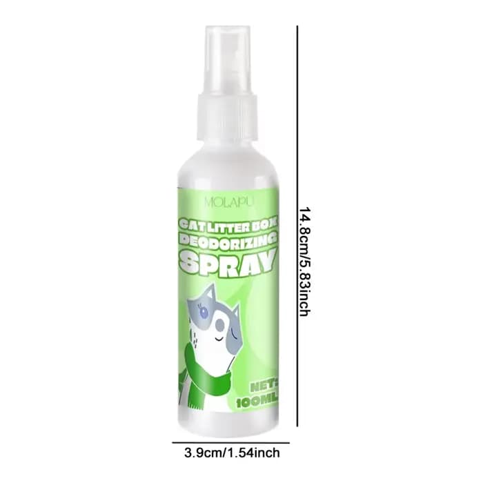 Spray désodorisant pour litière pour chat - Désodorisant multi-usages, adapté aux chats et aux litiè