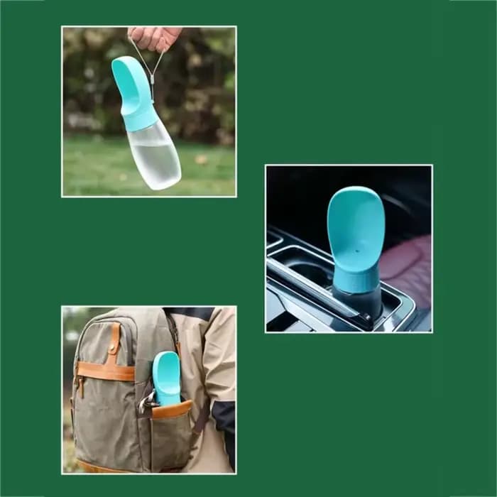 VELIF-Bouteille d'eau portable pour chiens 500 ml, design anti-fuite avec joint en silicone, idéale