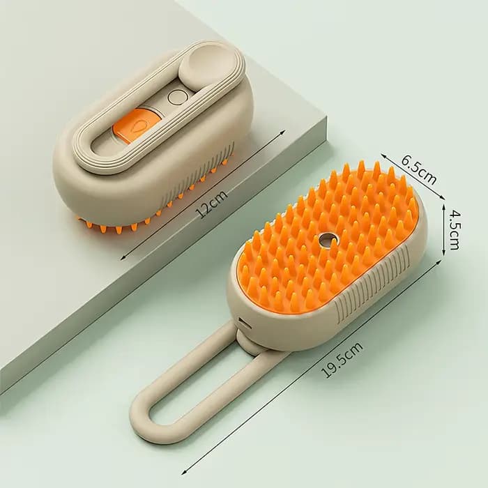 Brosse de massage pour animaux de compagnie, brosse à vapeur pour chat et chien, brosse de nettoyage