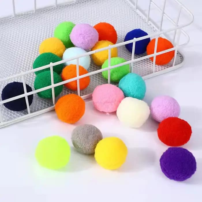 Balle en peluche à pompon pour chat, jouet à mâcher pour chat, mignon, drôle, commandé, créatif, col