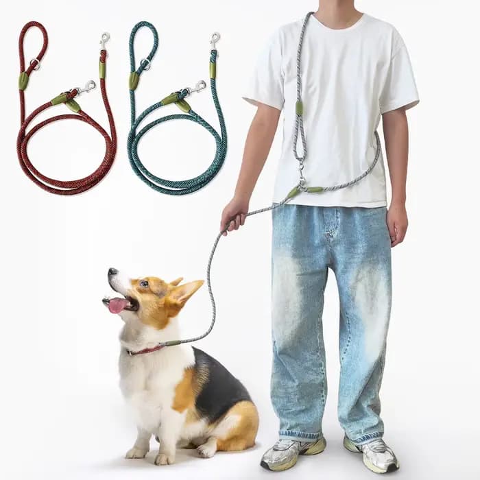 Laisses en nylon coulé pour chiens de compagnie, ULde traction, laisses pour courir, mains libres, p