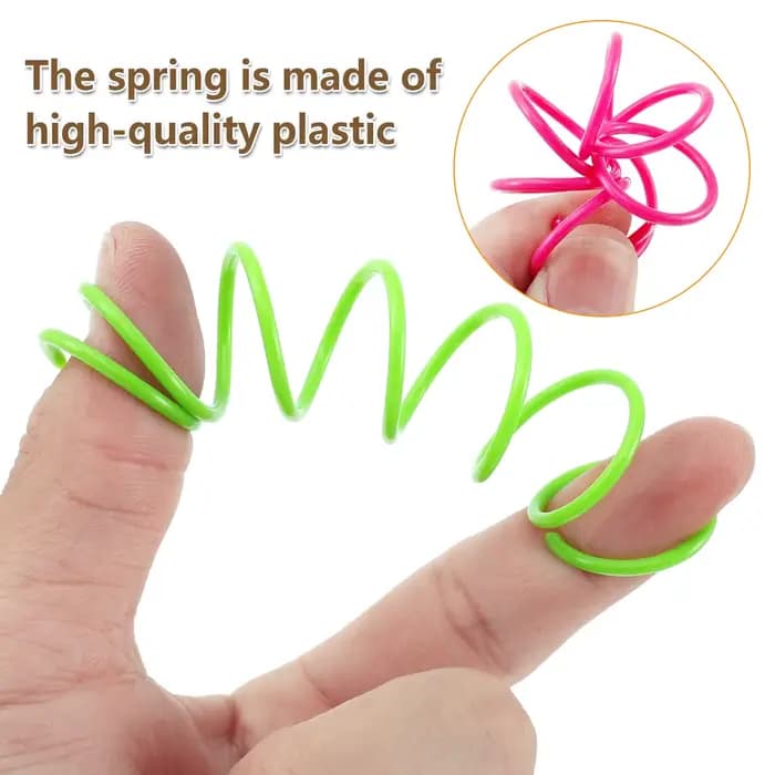 16/32/80 pièces chat printemps jouets coloré chaton bobine spirale ressorts jouet Durable en plastiq