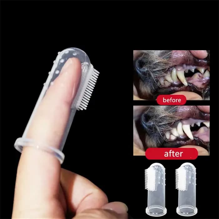 Brosse à dents super douce pour animaux de compagnie, brosse pour chien en peluche, outil pour la ma