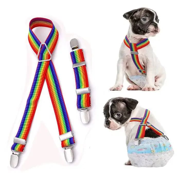 Bretelles pour couches pour chiens, harnais réglable, couches pour chiens, bandes de ventre féminine