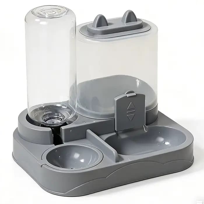 Bol pour chat mangeoire automatique avec conception anti-déversement avec fontaine d'eau distributeu