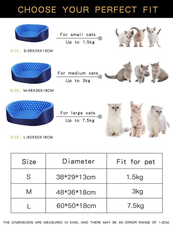 Lit pour chats, tampon éponge à pois, accessoires pour chiens, maisons et habitats, maison pour anim