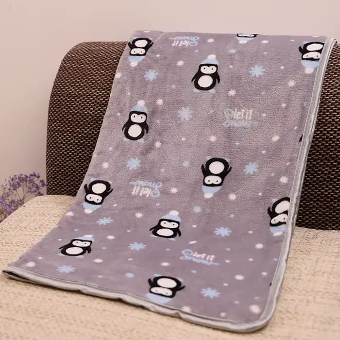 Couverture en flanelle douce pour chien, mignon imprimé de dessin animé, drap de lit pour animaux de