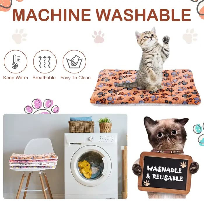 Tapis pour animaux de compagnie en flanelle, lit pour chien et chat, tapis de couchage épais, couver