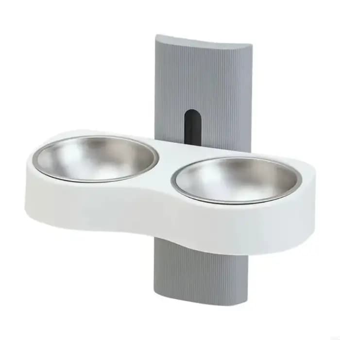 Bol d'arrosage mural pour chats, Double bol réglable en hauteur, bol pour manger des chiens, gain de