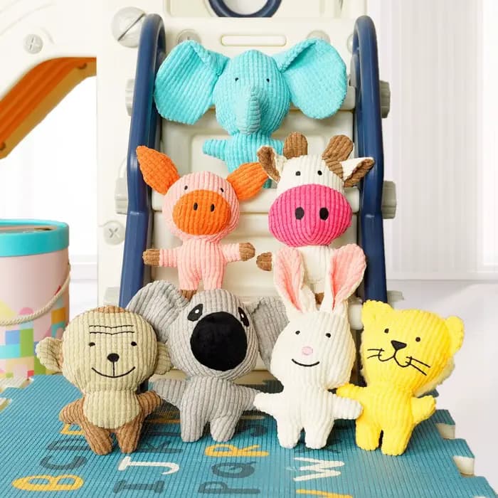 Jouets en peluche pour animaux de compagnie, couineur pour petits chiens, cochon mignon, éléphant, e