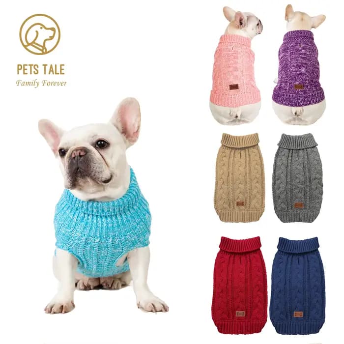 Pull tricoté confortable pour animaux de compagnie pour l'hiver – Gardez votre chien au chaud et élé
