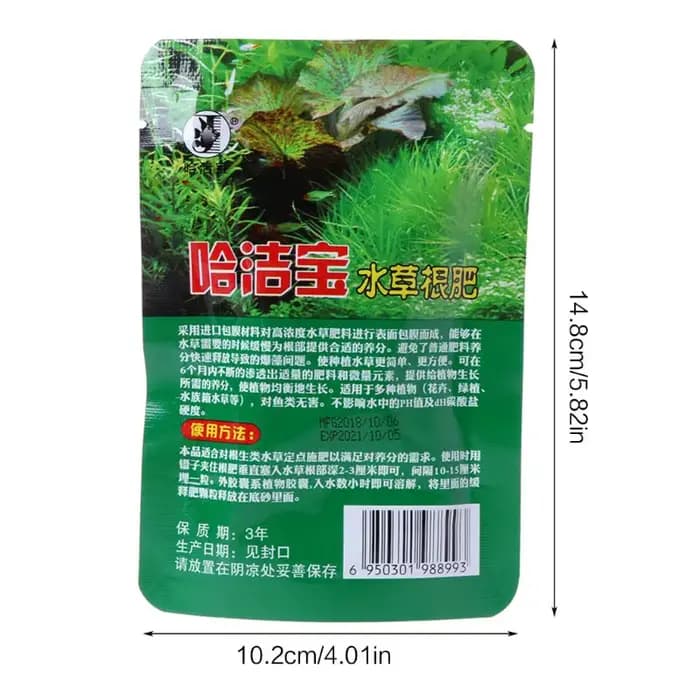 40 pièces onglets engrais pour plantes aquatiques d'aquarium d'eau douce 40 comprimés Capsules avec