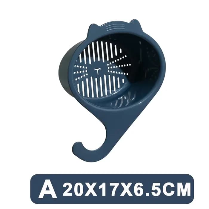 Panier de vidange d'évier de cuisine multifonctionnel en forme de chat, filtre de robinet, étagère p