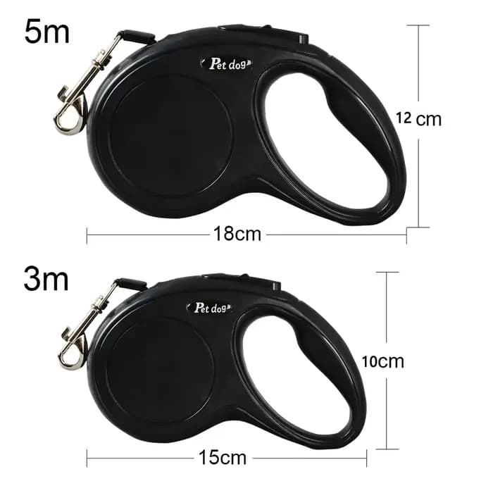 Laisse rétractable automatique pour animaux de compagnie, 3m, 5m, pour petits et moyens chiens, en N