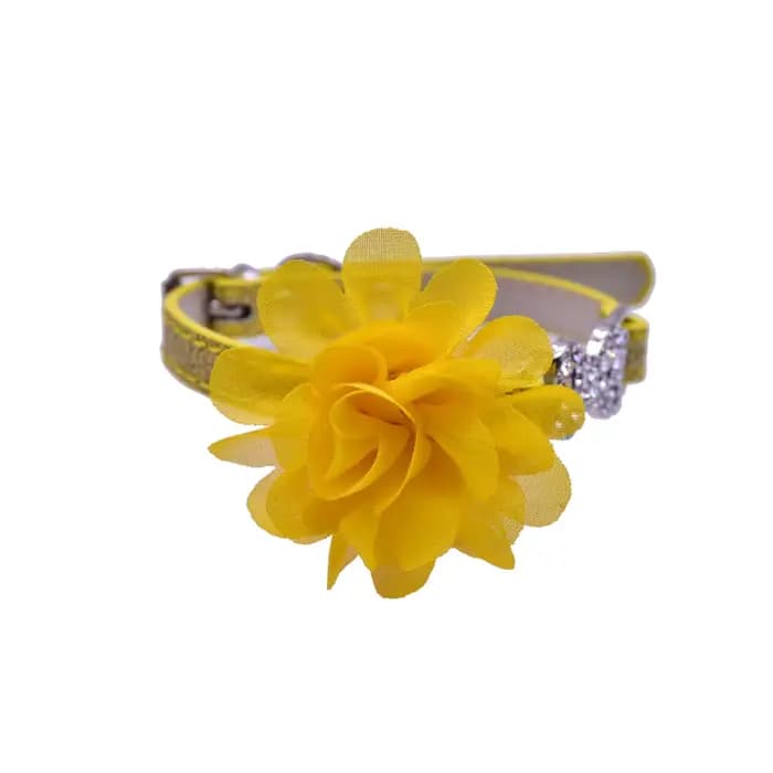 Accessoires pour petits chiens, 50/100 pièces, nœud papillon coulissant, collier à fleurs pour petit