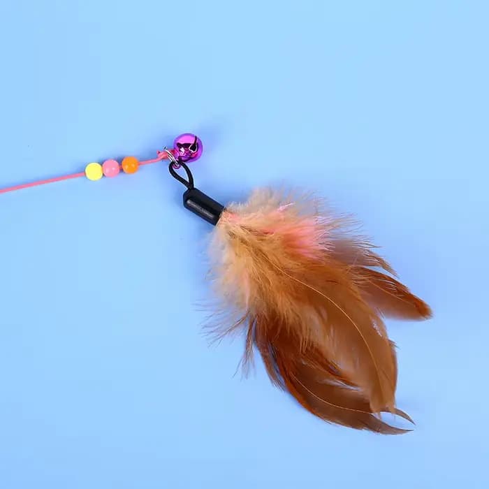 Bâton de chatons en fil de fer, plumes, produits pour animaux de compagnie, jouets interactifs, chat