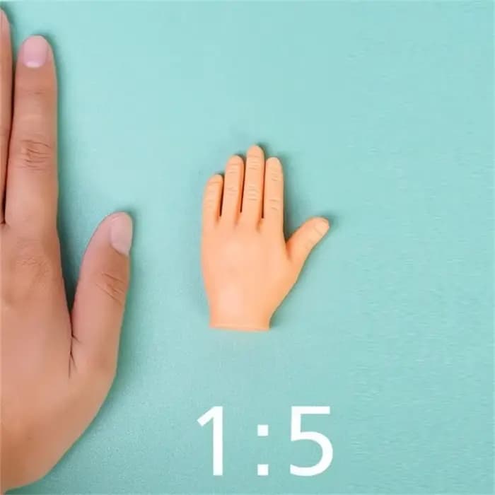 Gants en silicone pour chat, mini modèle de mains minuscules, outil de massage drôle, petit doigt, j