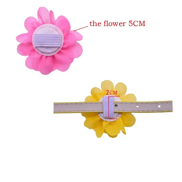 Accessoires pour petits chiens, 50/100 pièces, nœud papillon coulissant, collier à fleurs pour petit