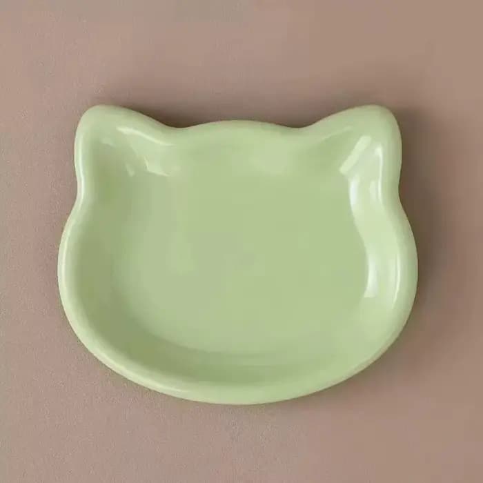 1 bol pour animaux de compagnie en forme de chat, couleur pastel, design animal mignon, antidérapant