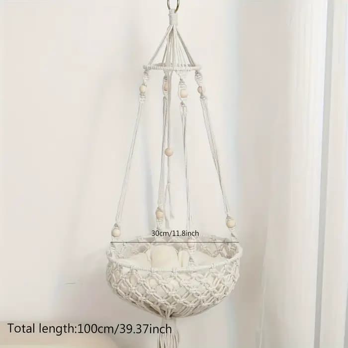 1 pièce-hamac nid de chat pour animaux de compagnie tissé à la main 30CM * 100CM