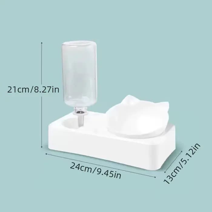 Mangeoire automatique pour animaux de compagnie, mangeoire pour chien, inclinaison pour protéger les