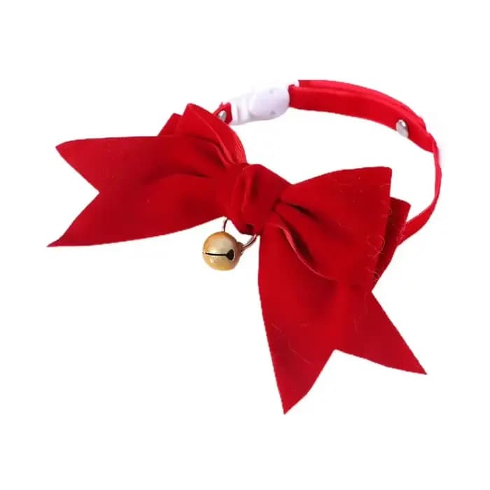 Collier pour animaux de compagnie exquis, confortable et décoratif, nœud en velours pour chaton, acc