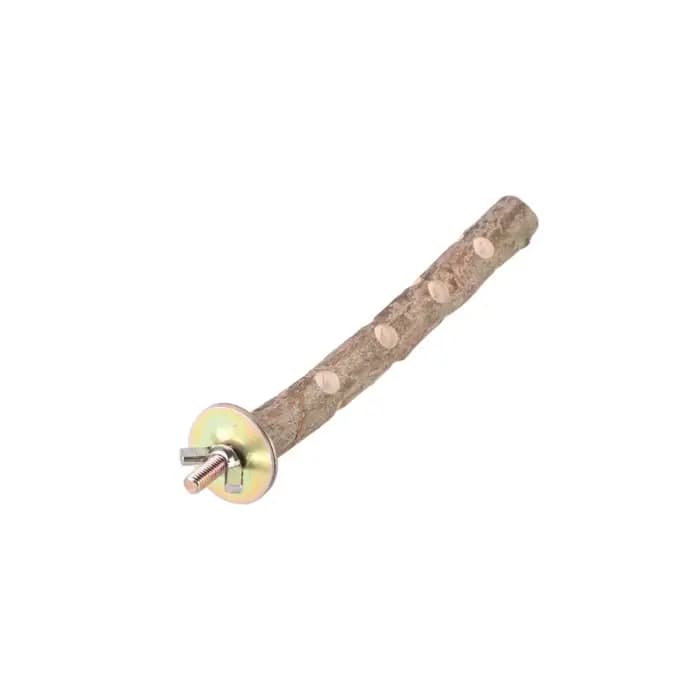 Support en bois naturel pour perroquets, perchoir, fournitures pour perroquets, perruches, grattoirs