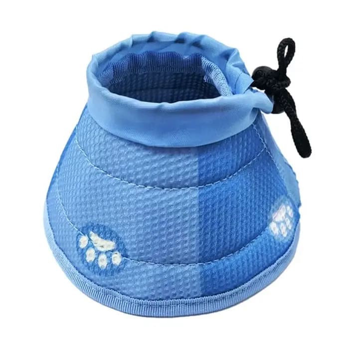 Collier de protection réglable anti-morsure pour chat, conique souple anti-léchage avec cordon de se