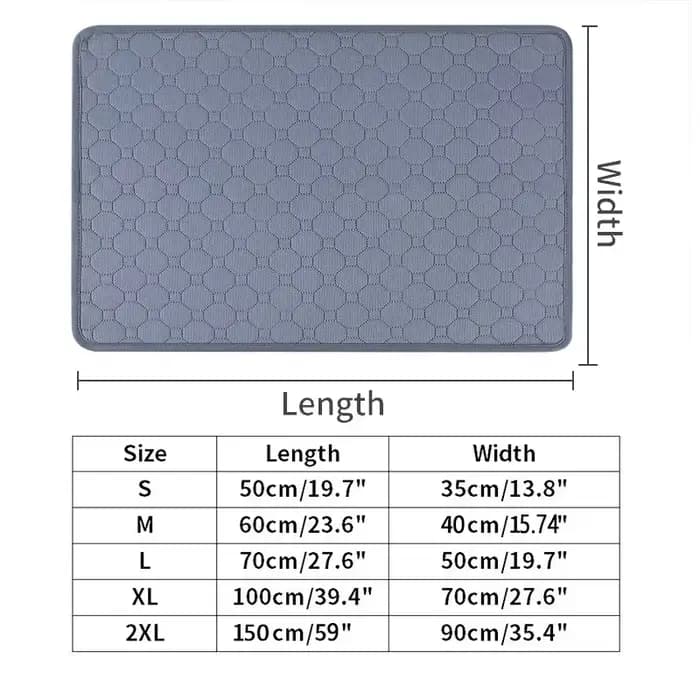 Coussinets d'urine pour chien, lavables et réutilisables, antidérapants, coussin d'entraînement pour
