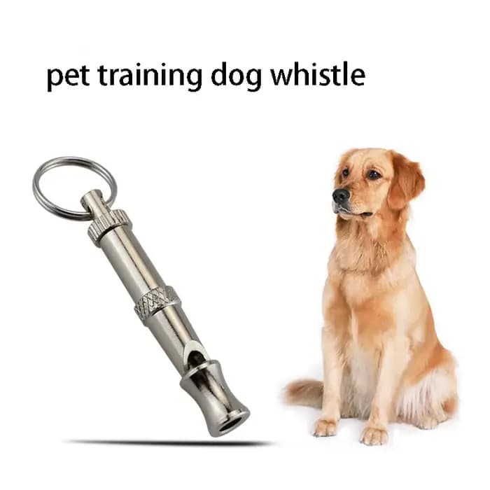 Sifflet pour chien en acier inoxydable, pour arrêter d'aboyer, contrôle des aboiements, entraînement
